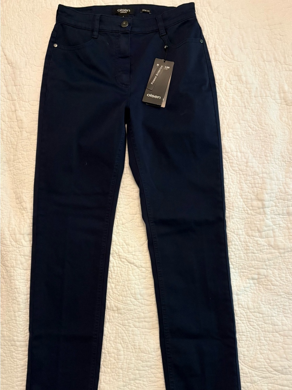 Olsen Amina Slim -Women's Navy Stretch